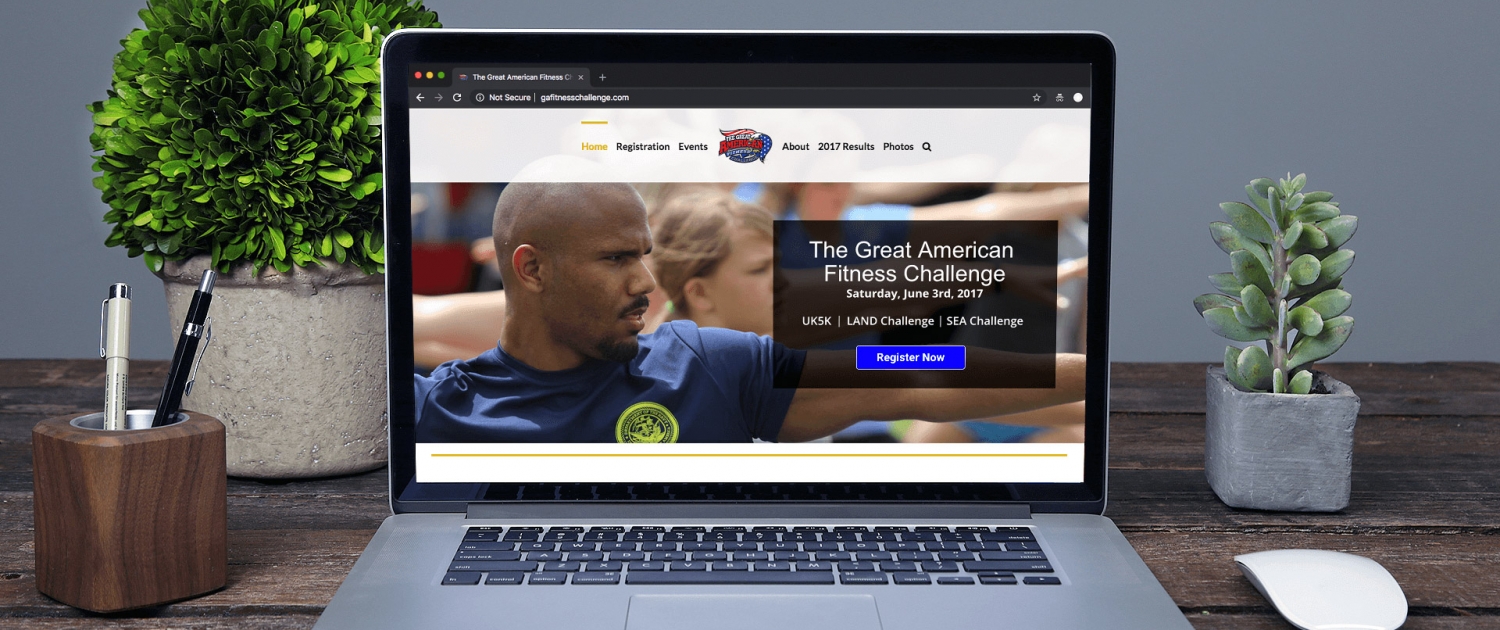 mockup of the great american fitness challenge