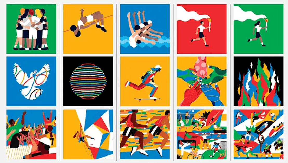 new graphics for the olympic games