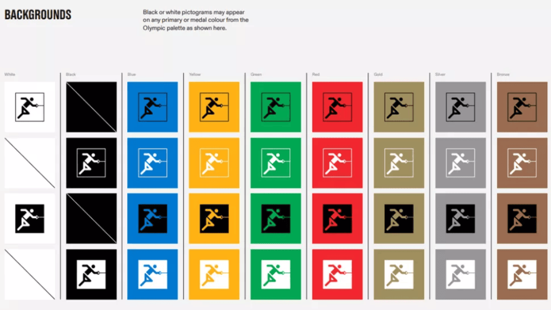 Hand-drawn graphics for the olympic games from artists around the world