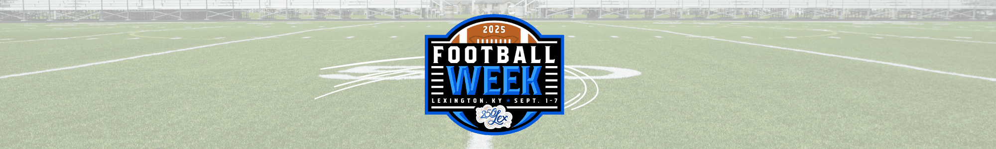 Football Week logo on a football field background.
