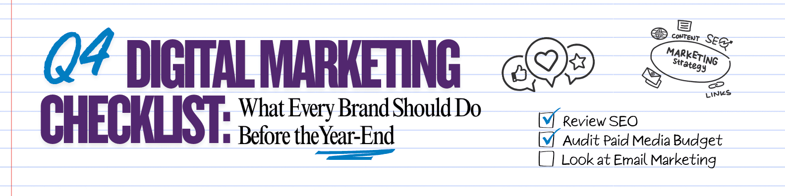 Q4 Marketing Checklist Blog Banner