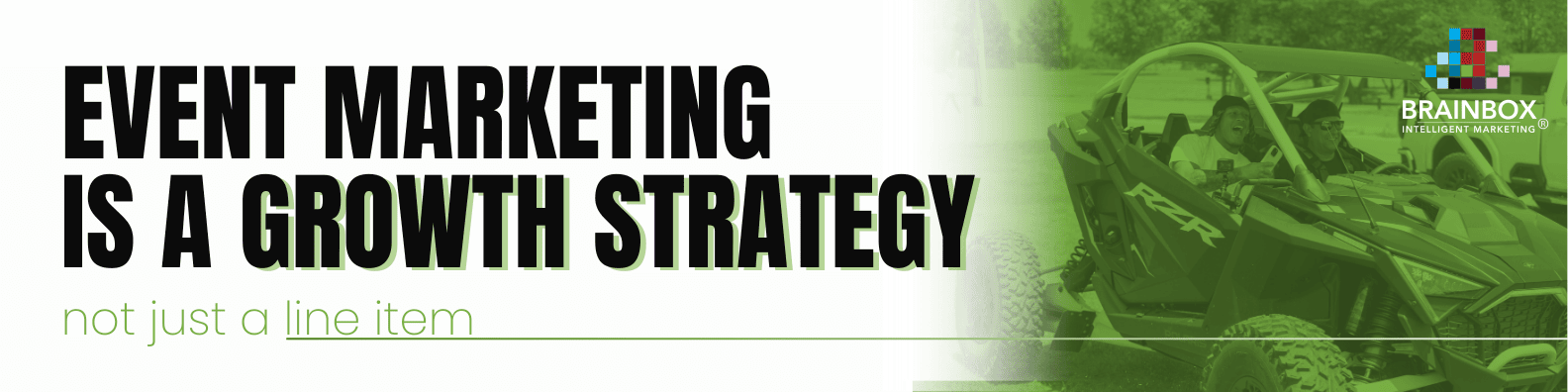 a banner image that says Event Marketing is a growth strategy with two guys in a TRX