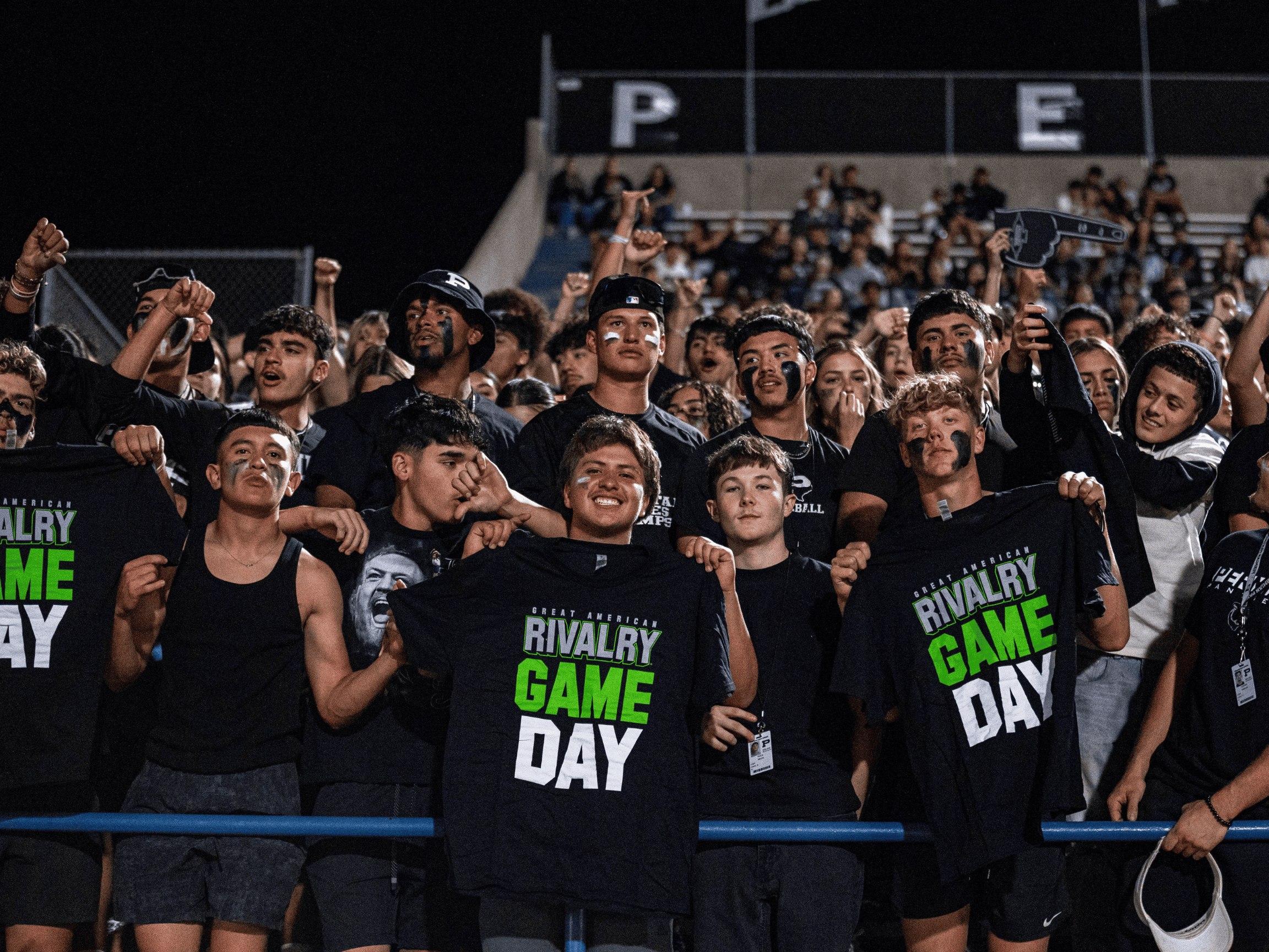 Students pose with their GARS Rivalry T-Shirts